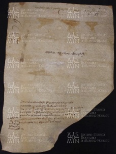 1 B.5.Iv, Investitura fatta da Giovanni vescovo a favore di Geraldo e di Azzo e Conrado suoi figli, Modena, 1001