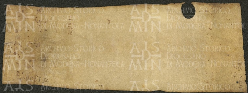 204 E.11.CLXXXIIIv, Altro originale dell'investitura spedita da Enrico vescovo ad Attario di Modena, Modena, 1158, mag. 16