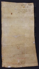 25 B.9.XXVv, Acquisto fatto da Giovanni da Bazzano di una terra vendutagli da Martino e da Tenza sua moglie, Rastillioro, 1019, mag. 7