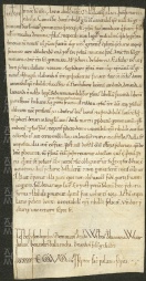 149 E.1.CXXXIVr, Investitura fatta da Ribaldo vescovo a favore di Geminiano e Benedetto de Nirano, Modena, 1147, mar.