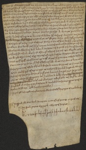 87 C.1.LXXXVIIr, Donazione fatta da Giustino e Martino prete a Ingone vescovo, Modena, 1034, mag. 25