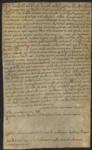 100 D.19.XCIIr, Investitura fatta da Ribaldo vescovo a favore di Giovanni Sartori da Porcile, Modena, 1137, apr. 13
