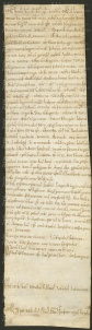 203 E.11.CLXXXIIr, Rinnovazione d'investitura spedita da Enrico vescovo ad Arduiello, Ildeprando etc, Modena, 1158, mag. 24