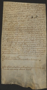 102 D.19.XCIVr, Investitura fatta da Ribaldo vescovo a favore di Alberto da Fredo, Modena, 1137, mag. 11