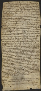 169 C.17.CLXIXr, Investitura fatta da Eriberto vescovo a favore di Gandolfo, Raimondo ed Ugo da Cinzanello, Pieve di S. Vincenzo, 1060, dic. 18
