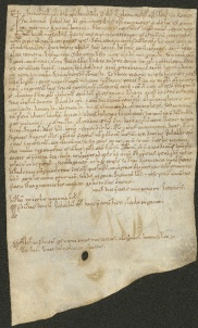 135 D.25.CXXIIr, Investitura fatta da Ribaldo vescovo a favore di Martino da Bazovara, Modena, 1144, mar. 27