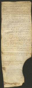 139 D.26.CXXVIr, Originale dell'investitura fatta da Ribaldo vescovo a favore di Alberto da Rio Torto e suo fratello Ubaldo, Modena, 1144