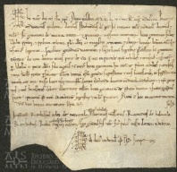 170 E.4.CLr, Investitura spedita da Ildeprando cardinale a Gerardo sagrestano, Modena, 1155, lug. 26