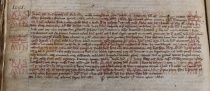 221 O.III.27, c.CXIIv,Il Capitolo concede ad Andrea di Giovanni de’ Borelli unum mansum  di terra lavorativa e boschiva di ragione della fabbrica di San Gemianiano, 1095