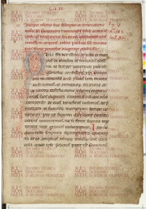 222 lib. II p. Ir (cod. O.II.11),Inizio relazione e descrizione della fabbrica della Chiesa di San Geminiano o cattedrale di Modena, 1099