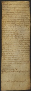 90 D.17.LXXXIIIr, Investitura fatta da Dodone vescovo a favore di Geminiano Mariscalco e Martino Livaldi, Modena, 1134, mar. 7