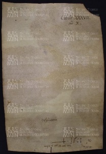 37 B.3.XXXVIIv, Investitura fatta da Giovanni vescovo a favore di Andrea prete e diacono della nella chiesa di Modena, Modena, 997, gen.