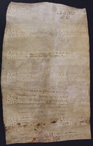 17 B.8.XVIIv, Donazione fatta da Bernardo e Guinezo suo figlio a favore della chiesa di S. Geminiano, Modena, 1015, feb. 25