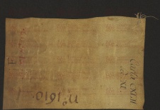 142 C.12.CXLIIv, Confessione di dote ricevuta fatta da Giovanni del q. Alberto de Orzana a favore di Giacomo de Marco per la dote di Agnese sua sorella e moglie del detto Giovanni, 1053