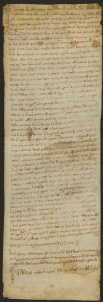 80 D.15.LXXVr, Investitura fatta da Dodone vescovo a favore di Gotifredo, Oddone e Albertino da Vignola e di alcuni altri, Savignano, 1129, ott.