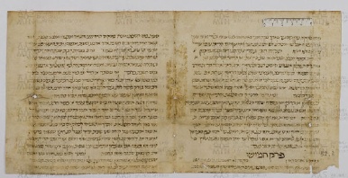 Pergamene ebraiche ACAMO 2-63, s.s - 52.3b