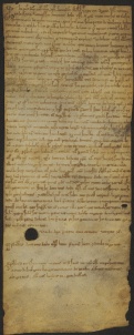 92 D.17.LXXXVr, Investitura fatta da Dodone vescovo a favore di Guglielmo di Oxilitto da Roncaglia e Arialdo Bulnise da Cittanova, 1134, mag.27