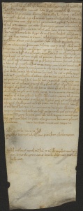 87 D.16.LXXXr, Investitura fatta da Dodone vescovo a favore di Uberto da Magreda, Modena, 1133, ott. 22