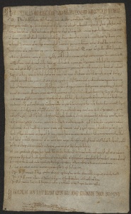 186 C.21.CLXXXVIr, Donazione fatta da Gualberto e Teuza coniugi a favore di Eriberto vescovo, Modena, 1069, gen. 9
