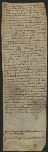 3 D.1.IIIr, Rinnovazione d'investitura fatta da Dodone vescovo a favore dei fratelli Ridolfo, Ingone, e Lamberto di Castellarano, orcile, 1102, mar. 6